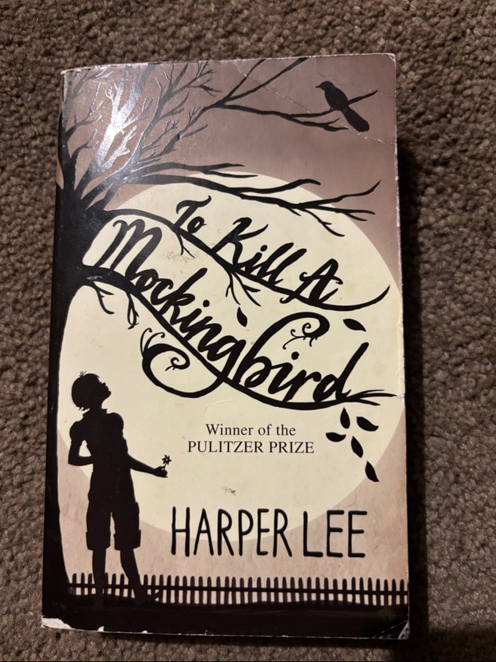 To Kill a Mockingbird by Harper Lee - Beige & Black Cover